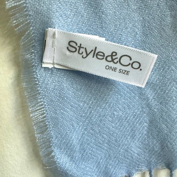 Powder Blue Shawl - Picture 9 of 11